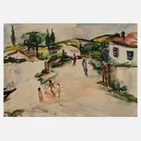 Albert Hennig, Italienische Landschaft