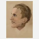 Prof. Heinz Werner, Herrenportrait, Pastell auf Papier