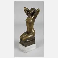 Stanislaw Piotr Getter, Weiblicher Akt, 1921, Bronze