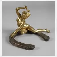 Georges Récipon, ”La porte bonheur”, Bronze