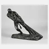 Karl P. Kowalczewski, Fischer beim Netzeinholen, Bronze