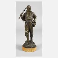 Bastian, Bauer auf dem Feld, Bronze