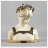 Senter, Mädchenbüste "Méditation" Alabaster