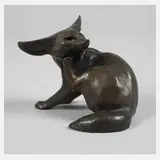 Herrmann Geibel, Miniatur Wüstenfuchs, Bronze
