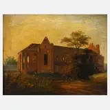 Julie Matton, Kloster Chorin bei Eberswalde, Öl auf Leinwand