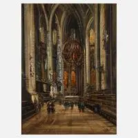 Otto Hamel, St. Lorenz in Nürnberg, Öl auf Leinwand