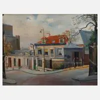René Lenormand, "Montmartre Le Bateau-Lavoir", Öl auf Leinwand