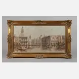 Horst Miesler, Ansicht Venedig, Öl auf Leinwand
