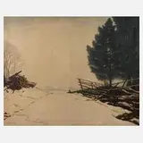 Willy Mulot, Feldweg im Winter