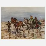 Julius Seyler, Crevettenfischer am Strand