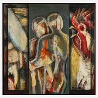 B. Freichel, "Stummer Schrei", Acryl auf Leinwand
