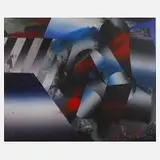 Hartmut van Riesen, Abstraktion, Öl auf Leinwand und Keilrahmen