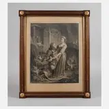 Pierre-Alexandre Aveline, "La Belle Cuisinière", Kupferstich auf Bütten