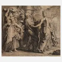 Lucas Vorsterman the Elder, Lot verlässt die Stadt Sodom, Kupferstich