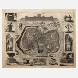 Daniël Stopendaal, Plan von Jerusalem, Kupferstich