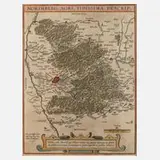 Abraham Ortelius, Kupferstichkarte Gebiet Nürnberg