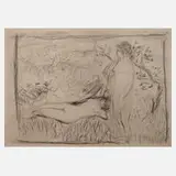 Pierre Bonnard, "Deux Nus", Kaltnadelradierung