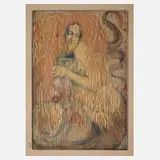 Henry Héran, "Spielendes Meerweib", Holzschnitte