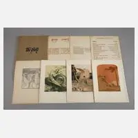 Abel Pann, "The Bible", Lithographien und drei Blatt Text in Englisch und Hebräisch