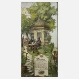 Prof. Hermann Stockmann, Im Biergarten, 1901, Mischtechnik