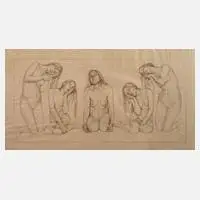 Ida Teichmann, "Die Verlassenen", Lithographie