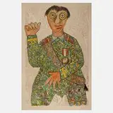 Enrico Baj, Der General, Farblithographie