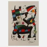 Abstrakte Komposition by Joan Miró, Farblithographie, sold May 2023