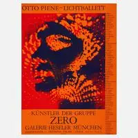 Prof. Otto Piene, Plakat "Lichtballett", Farbsiebdrucke