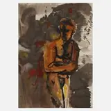 Alfred Kohler, "Adam", Aquarell