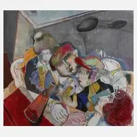 Shaul Samira, Weintrinker, 1979, Mischtechnik