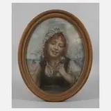 Maria Philips-Weber, Mädchen mit Schmetterling, Mischtechnik