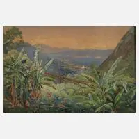 Prof. Max Zaeper, Blick auf Rio de Janeiro, 1901, Aquarell und ein wenig Deckweiß