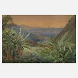 Prof. Max Zaeper, Blick auf Rio de Janeiro, 1901, Aquarell und ein wenig Deckweiß