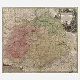 Matthäus Seutter, Kupferstichkarte Sachsen, Kupferstich