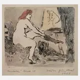 Hertha Günther, "Modelle", 1968, Radierung