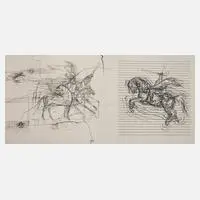 Dagmar Ranft-Schinke, "Pegasus Vision I", Radierung