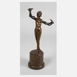 Wilhelm Warmuth, Schlangentänzerin, Bronze