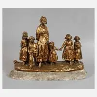 Joseph d'Asté, "Fête Au Village", Bronze