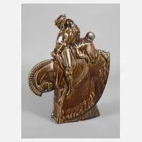 Carl Reschke, Steinzeug Skulptur "Don Quijote", 1912