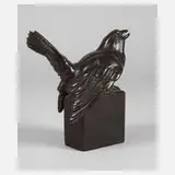 Edmund Gomansky, balzender Auerhahn, Bronze