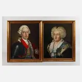 B. G. Weiß, Maximilian und Maria Anna von Bayern, Öl auf Leinwand