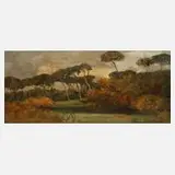 Pietro Barucci, Italienische Landschaft, Öl auf Leinwand