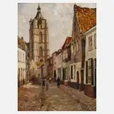 Rene De Baugnies, Die Moensstraße in Mechelen