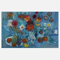 Prof. Curth Georg Becker, Blumenstillleben, Öl auf Leinwand