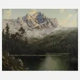 Franz Hienl-Merre, Eibseeansicht, Öl auf Leinwand