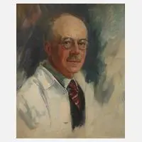 Oskar Kasper, Selbstportrait, Öl auf Leinwand