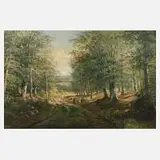 Otto Schwarz, Waldweg, 1937, Öl auf Leinwand