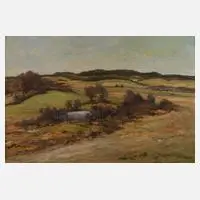Frank Vervoort, Frühlingslandschaft, Öl auf Leinwand