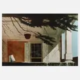 M. Giorgetti, Sommerliche Loggia, Öl auf Leinwand