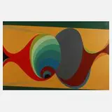 Otto Schwertl, "Aktion Passiv", 1976, Öl auf Pressspanplatte